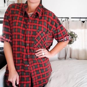 Christmas flannel ❤💚🎅🎄 oversized. Unisex